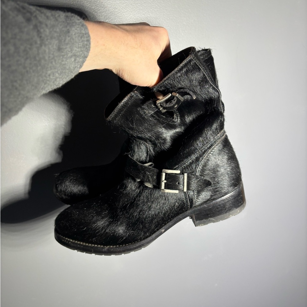 Penelope Chilvers Pony Hair Moto Boots Women’s Size EU 39 - Picture 2 of 8